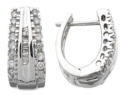 Genuine Diamond Eleganza Earrings .50 TCW Reg $655