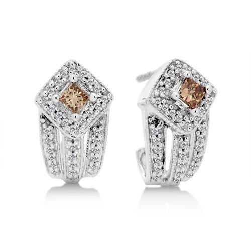 1/2 Carat Champgne Diamond Earrings Reg $499