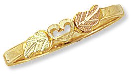 Black Hills Gold Ring - Heart Reg $125