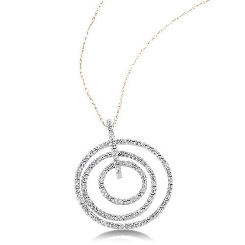 1/3 Carat Diamond White Gold Pendant Necklace Reg $369