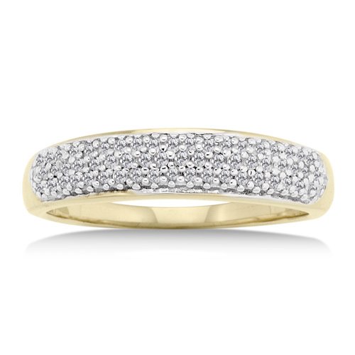 14K Yellow Gold 1/4 Carat Diamond Ring Reg $319