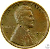 1929 Lincoln Cent - XF Condition.