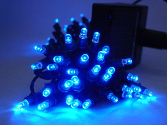 Christmas light---Solar Powered String Light 60 LED---BLUE