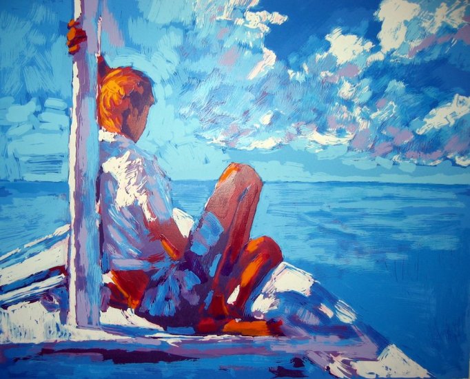 <strong>SETTEMBER</strong> by Nicola Simbari <br>(Serigraph - Acrylic on Paper)