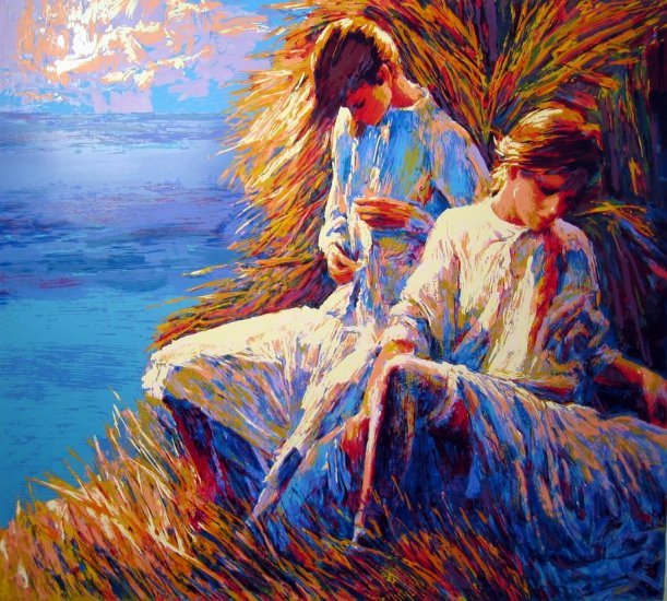 <strong>PANAREA</strong> by Nicola Simbari <br>(Serigraph - Acrylic on Paper)