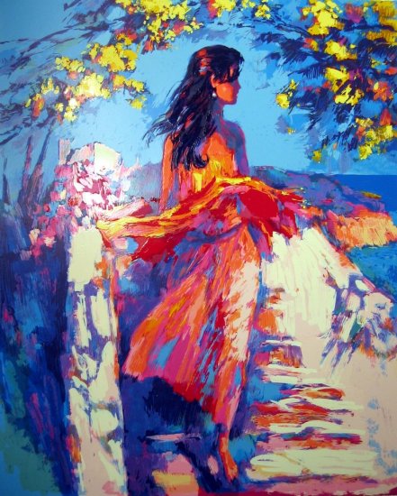 <strong>MIMOSA</strong> by Nicola Simbari <br>(Serigraph - Acrylic on Paper)
