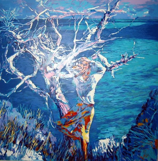 <strong>MEDITERRANEE</strong> by Nicola Simbari <br>(Serigraph - Acrylic on Paper)