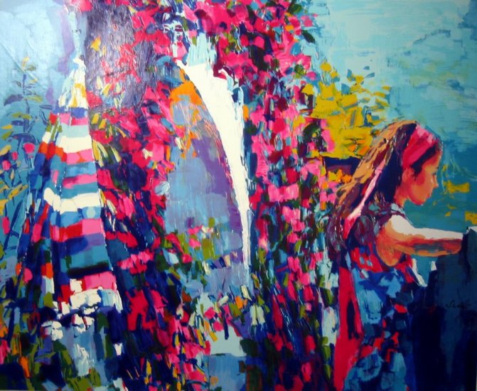 <strong>LIPARI</strong> by Nicola Simbari <br>(Serigraph - Acrylic on Paper)