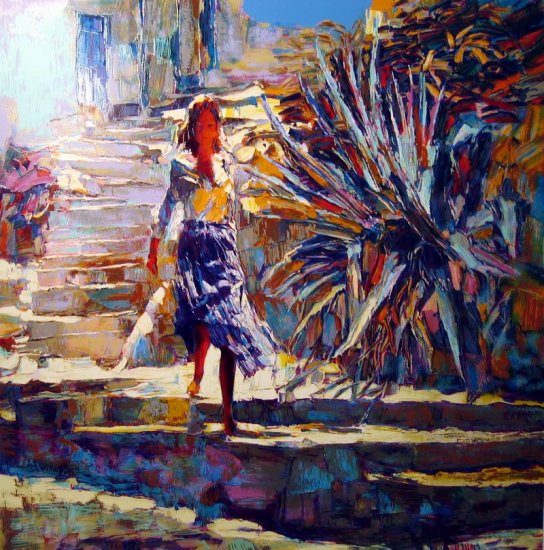 <strong>DIANA</strong> by Nicola Simbari <br>(Serigraph - Acrylic on <strong>Canvas</strong>)