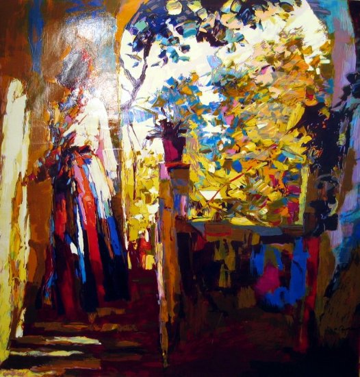 <strong>AFTERNOON IN PROCIDA</strong> by Nicola Simbari <br>(Serigraph - Acrylic on Paper)
