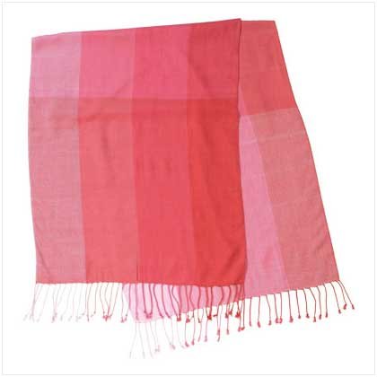 #37776 Pink Shawl with Checks