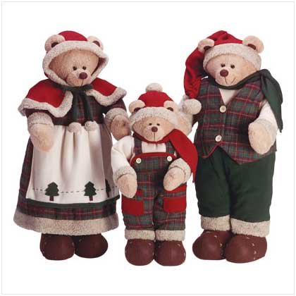 #34830 Festive Santa Bear Family