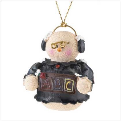#37220 Snowberry Cuties Teacher Ornament