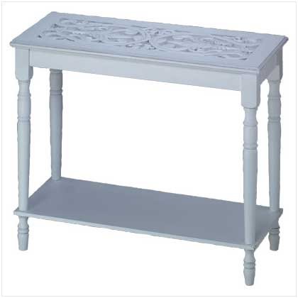 #34709 Intricately Carved-Top Table