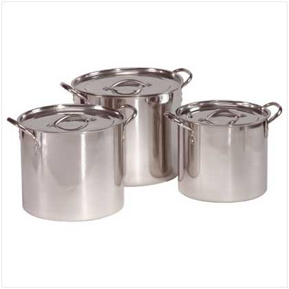 #35351 Stainless Steel Stock Pot Set
