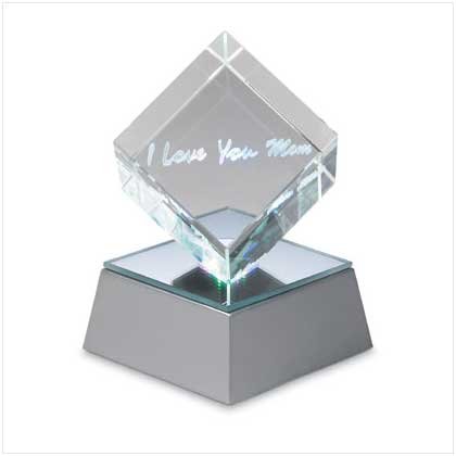 #36371 "I Love You Mom" Lighted Cube