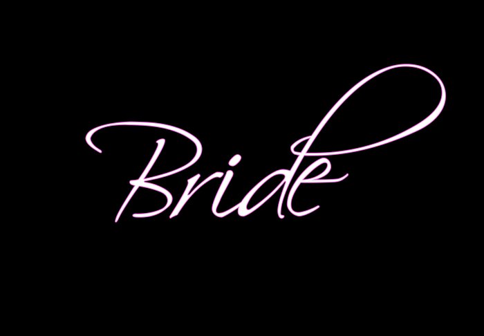 Bride - Style 4 (Pink Outline)