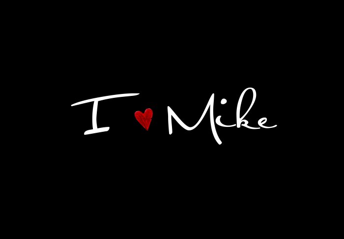 I Love ______ (personalized with HIS name)