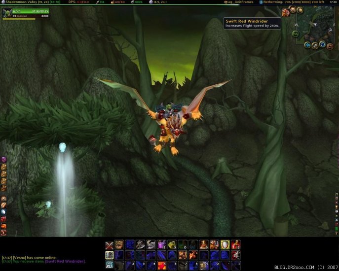 Epic Flying Mount Skill.