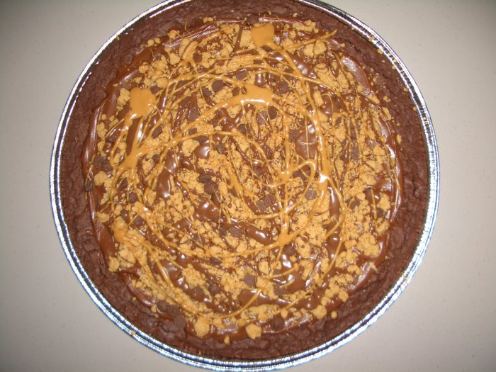 Buckeye Fudge Brownie Pizza
