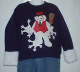 Custom Appliqued Snowman shirt