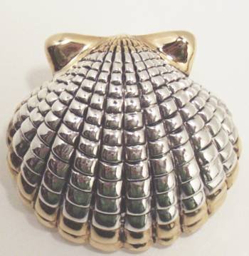 Shell Slide Pin Brooch Fashion Jewelry