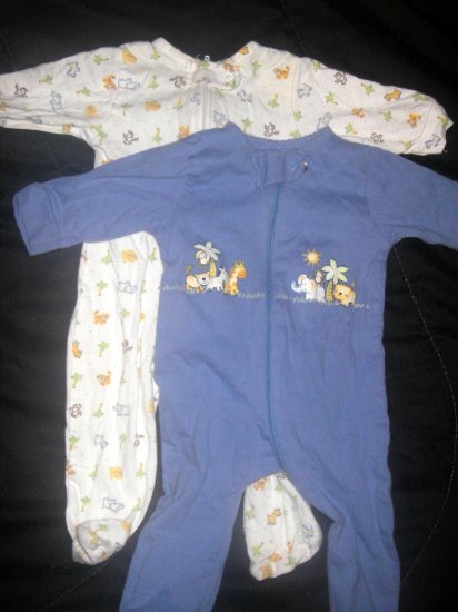 2 Gerber Jungle Friends Theme Sleepers - Sz: Justborn