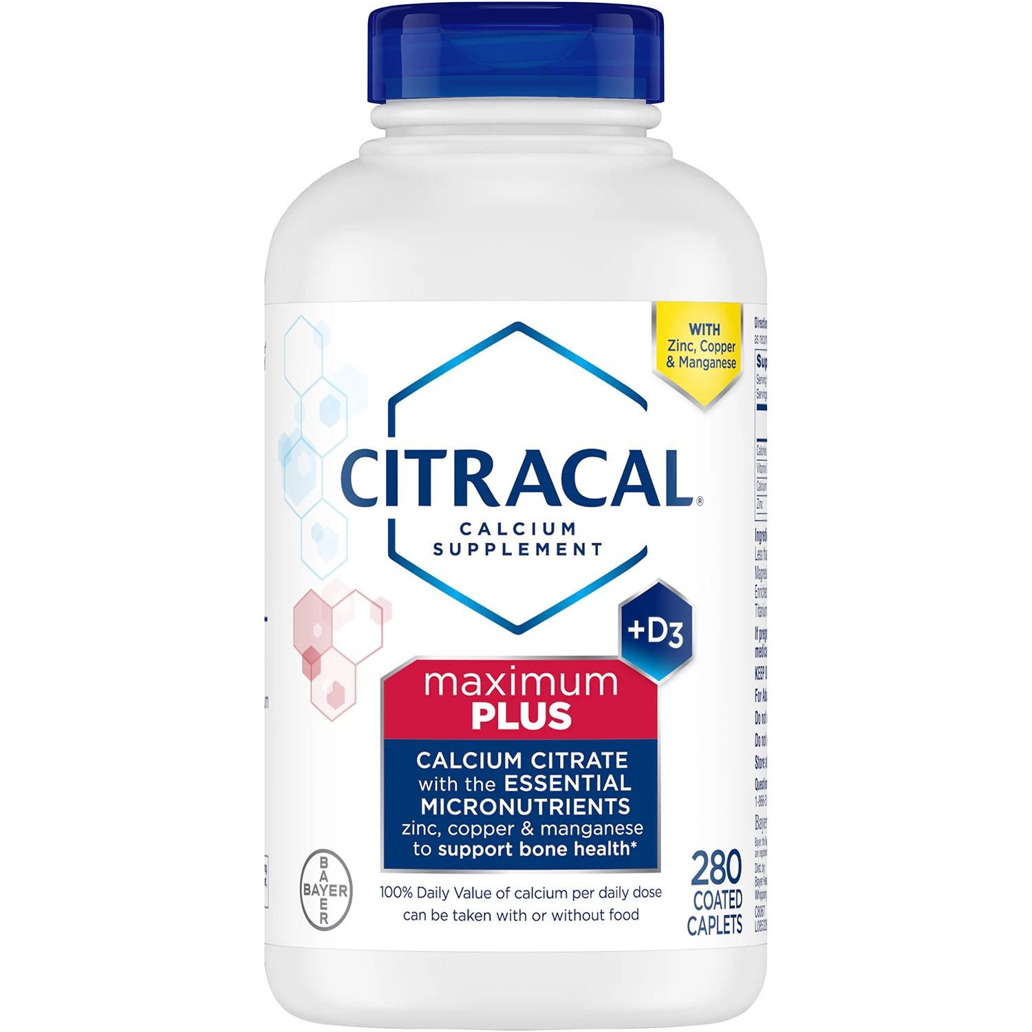 Citracal Calcium Maximum Plus Caplets With D Zinc Copper