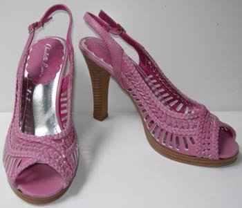 Charlotte Russe Dark Pink Sling Back Size 8