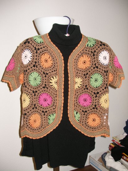 Hand crocheted top