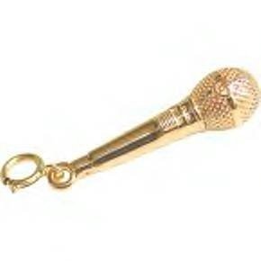 Jeffrey David 14k Gold Microphone Pendant/Charm