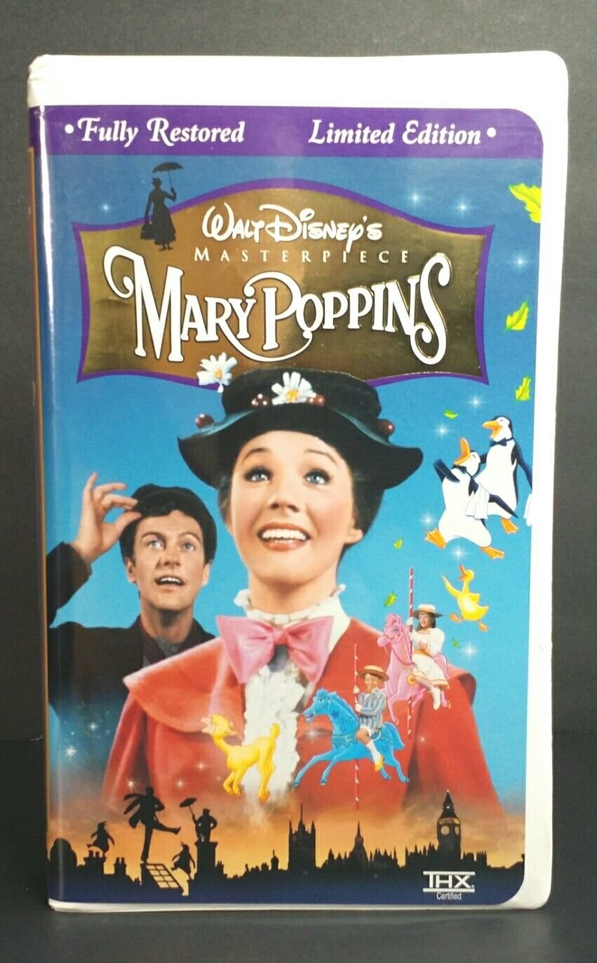 Walt Disney Mary Poppins Vhs Tapes Piece Lot