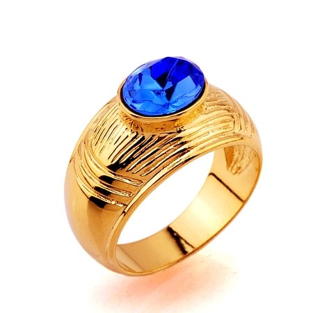 2.85ZIRCON SOLID 24K GGILD GORGEOUS RING UNIQUE VERY GOOD QUALITY 100% SURETY SATISFACTION AAAAA