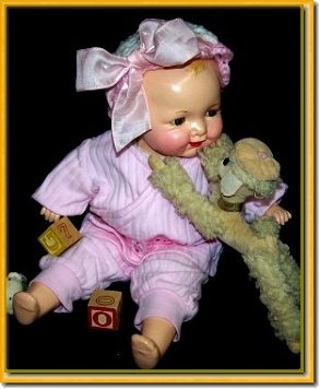 Vintage Baby Bright Antique Doll by Madame Hendren