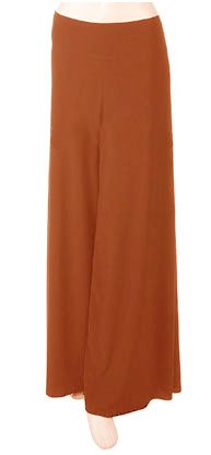Rust Gaucho Wide Leg Long Kimono Palazzo Pants - Large