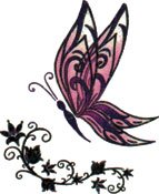Glitter Sparkle Butterfly Temporary Tattoo