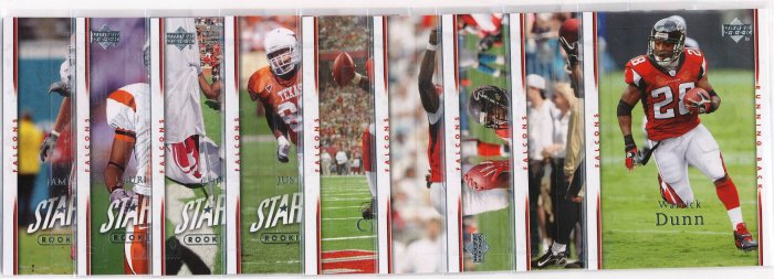 2007 Upperdeck UD Atlanta Falcons COMPLETE TEAM SET!!