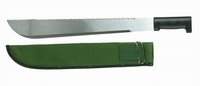 Machete Sawtooth 18 with Canvas Sheath
