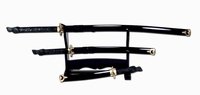 Sword Set 3 Blk Dragonhead Blk Bld with Scab and Stand