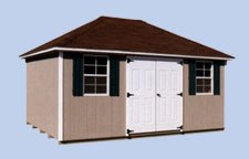 8FT X 12FT DURA TEMP HIP ROOF STORAGE SHED