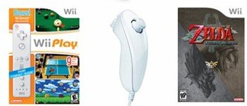 Nintendo Wii Mega Gifts Bundle - 10 Games and Nunchuk/Remote Combo