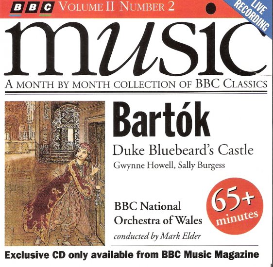 Music CD Classical Barto'k, Duke Bluebeard's Castle BBC Classic 3.00 shippping included