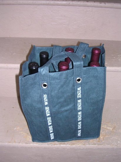 6 Bottle Fabric Wine Tote