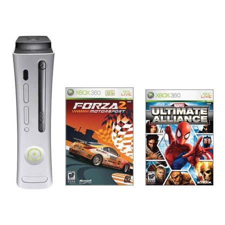 Xbox 360 HDMI Pro System Bundle with Marvel Ultimate Alliance - Forza 2 - Halo 3 Legendary Edition