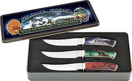 SKBWD3: MAXAM 3 PC COLLECTOR KNIFE SET-While Supplies Last