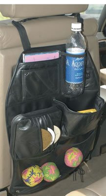 AUCDBP/00: Embassy Genuine Sewn Leather Car Storage Organizer-oos
