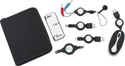ELUSB/00: SALE: 7 pc. USB Cables, Hub, Mouse Travel Kit