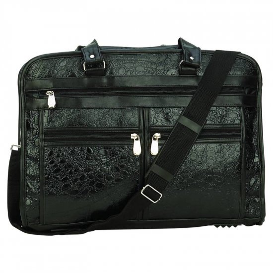 BCLBC3/00: SALE Embassy Alligator Design Genuine Sewn Leather Briefcase