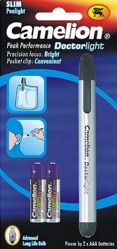 DL2AAAS/00: Camelion Doctor's Focus Pen Light For Techs, Reading, Pets, Kids & more