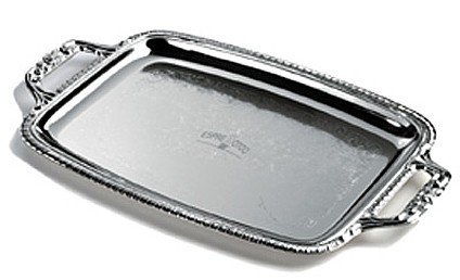 KTT8/00: Sterlingcraft Oblong Serving Tray with Handles
